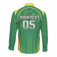 Custom Jamaica 2026 Cricket Long Sleeve Button Shirt Go Champions