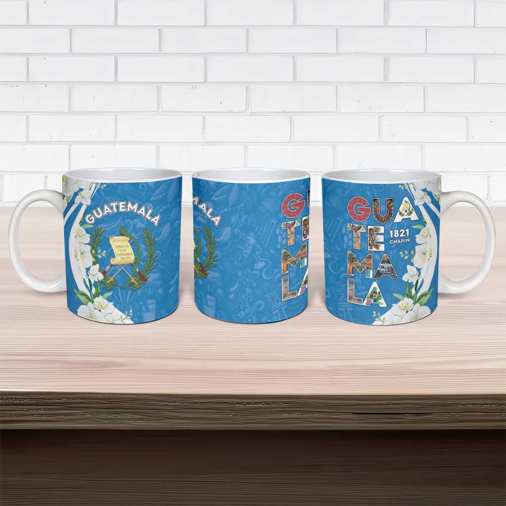 Guatemala 1821 Chapin Ceramic Mug Happy Independence Day - Wonder Print Shop