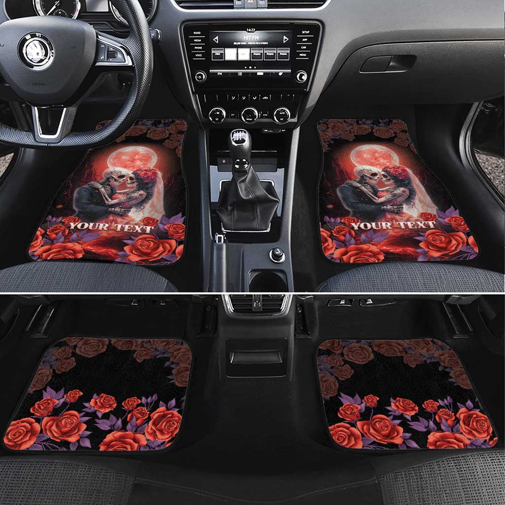 Day of Dead Couple Sugar Skull Car Mats Forever and Ever!