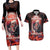 Day of Dead Couple Sugar Skull Couples Matching Long Sleeve Bodycon Dress and Hawaiian Shirt Forever and Ever!