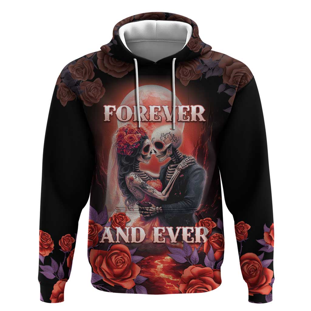 Day of Dead Couple Sugar Skull Hoodie Forever and Ever!