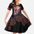 Personalised Day of Dead Couple Sugar Skull Kid Short Sleeve Dress Forever and Ever! LT05 - Wonder Print Shop