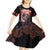 Personalised Day of Dead Couple Sugar Skull Kid Short Sleeve Dress Forever and Ever! LT05 - Wonder Print Shop