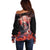 Day of Dead Couple Sugar Skull Off Shoulder Sweater Forever and Ever!