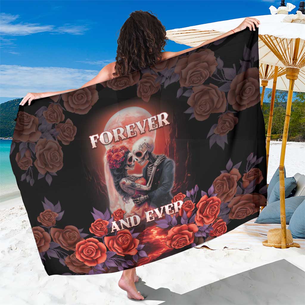 Day of Dead Couple Sugar Skull Sarong Forever and Ever!