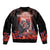 Day of Dead Couple Sugar Skull Sleeve Zip Bomber Jacket Forever and Ever!