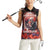 Day of Dead Couple Sugar Skull Women Sleeveless Polo Shirt Forever and Ever!