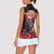 Day of Dead Couple Sugar Skull Women Sleeveless Polo Shirt Forever and Ever!