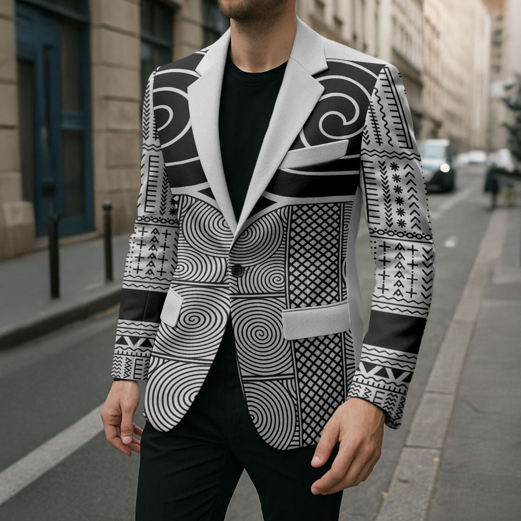 Japan Blazer Jomon Tattoo Inspiration White