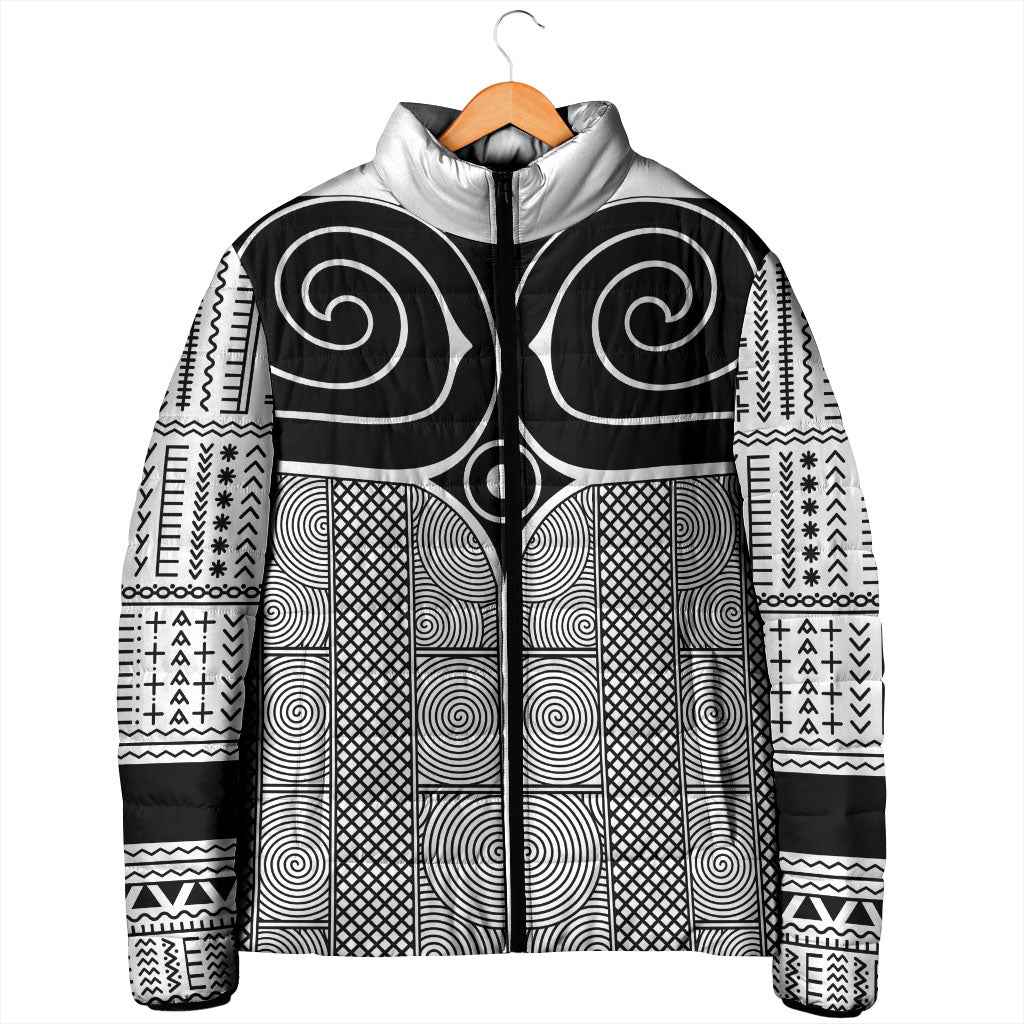 Japan Padded Jacket Jomon Tattoo Inspiration White