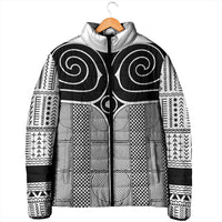 Japan Padded Jacket Jomon Tattoo Inspiration White