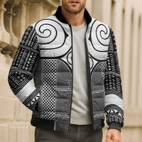 Japan Bomber Puffer Jacket Jomon Tattoo Inspiration Black