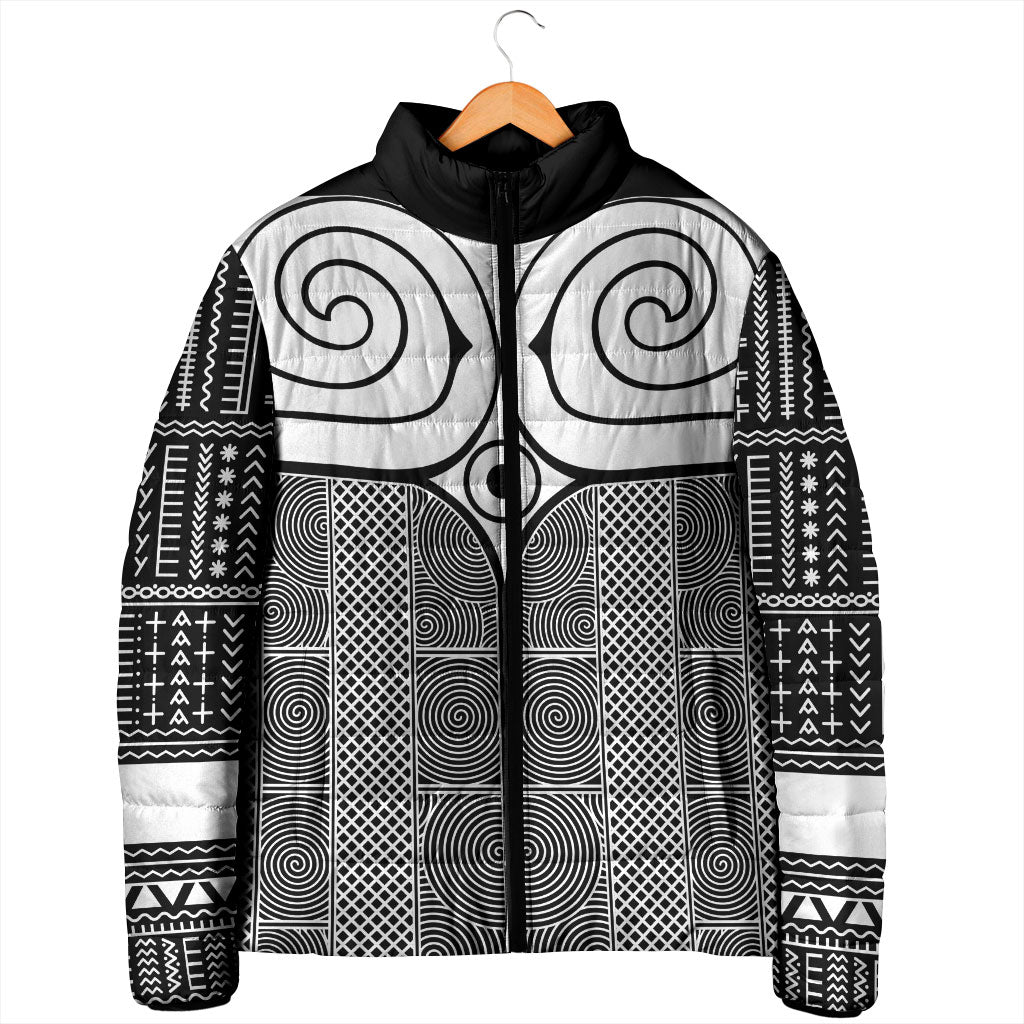 Japan Padded Jacket Jomon Tattoo Inspiration Black