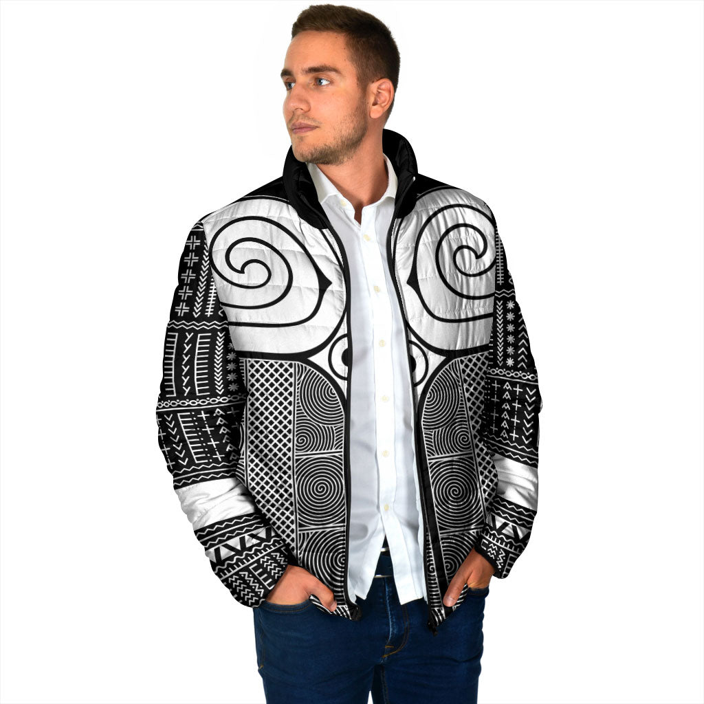 Japan Padded Jacket Jomon Tattoo Inspiration Black