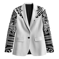 Japan Indigenous Jomon Tattoo Inspiration Blazer White Version