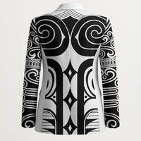 Japan Indigenous Jomon Tattoo Inspiration Blazer White Version