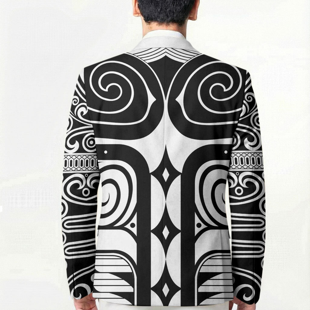 Japan Indigenous Jomon Tattoo Inspiration Blazer White Version