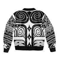 Japan Indigenous Jomon Tattoo Inspiration Bomber Jacket White Version