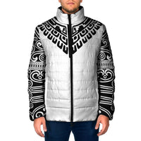 Japan Indigenous Jomon Tattoo Inspiration Padded Jacket White Version