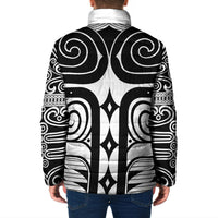 Japan Indigenous Jomon Tattoo Inspiration Padded Jacket White Version