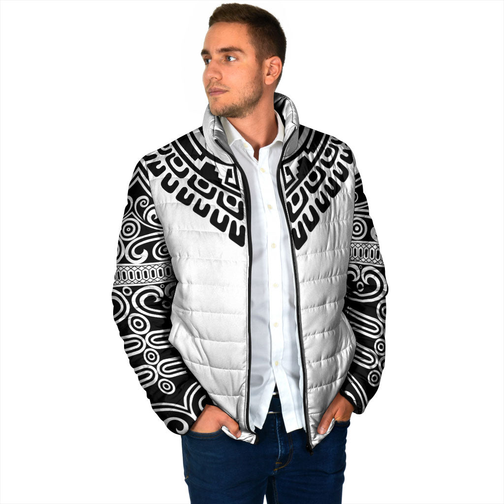 Japan Indigenous Jomon Tattoo Inspiration Padded Jacket White Version