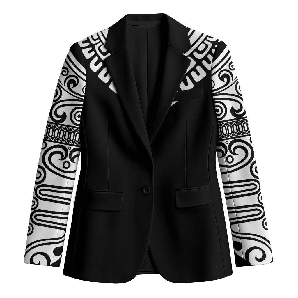 Japan Indigenous Jomon Tattoo Inspiration Blazer Black Version