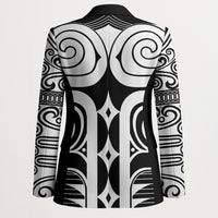 Japan Indigenous Jomon Tattoo Inspiration Blazer Black Version