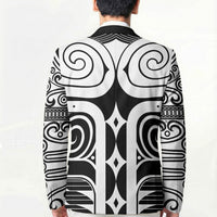 Japan Indigenous Jomon Tattoo Inspiration Blazer Black Version