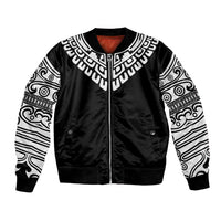 Japan Indigenous Jomon Tattoo Inspiration Bomber Jacket Black Version