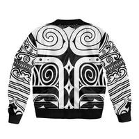 Japan Indigenous Jomon Tattoo Inspiration Bomber Jacket Black Version