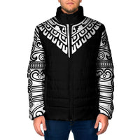 Japan Indigenous Jomon Tattoo Inspiration Padded Jacket Black Version