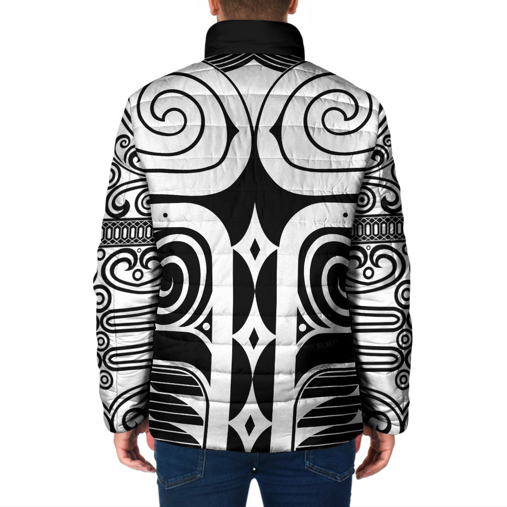 Japan Indigenous Jomon Tattoo Inspiration Padded Jacket Black Version