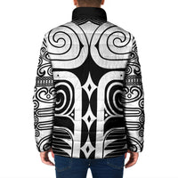 Japan Indigenous Jomon Tattoo Inspiration Padded Jacket Black Version