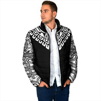 Japan Indigenous Jomon Tattoo Inspiration Padded Jacket Black Version