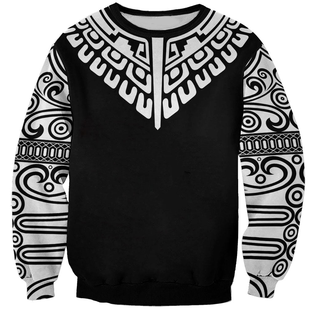 Japan Indigenous Jomon Tattoo Inspiration Sweatshirt Black Version
