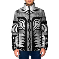 Japanese Indigenous Padded Jacket Jomon Tribal Inspired White