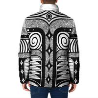 Japanese Indigenous Padded Jacket Jomon Tribal Inspired White