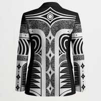 Japanese Indigenous Blazer Jomon Tribal Inspired Black