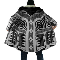 Japanese Indigenous Cloak Jomon Tribal Inspired Black