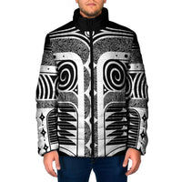 Japanese Indigenous Padded Jacket Jomon Tribal Inspired Black