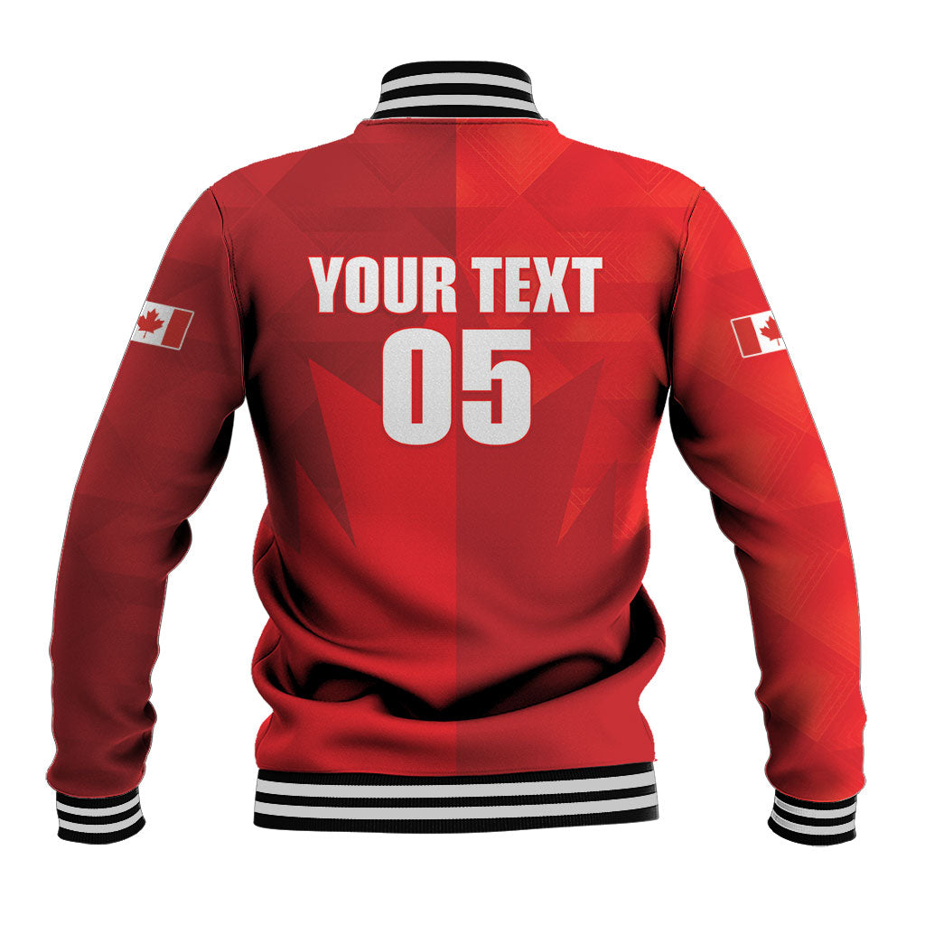 Custom Canada Football 2026 Baseball Jacket Les Rouges Making History