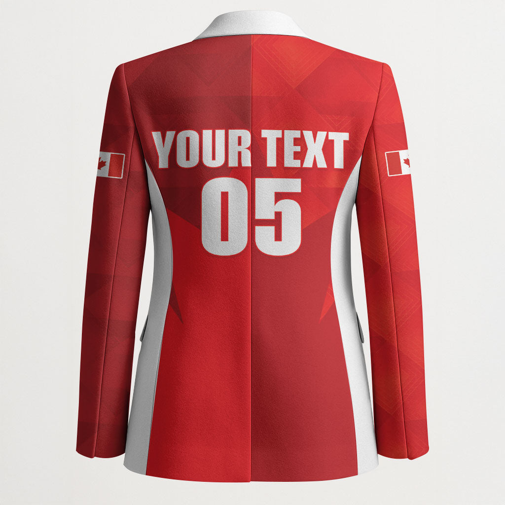 Custom Canada Football 2026 Blazer Les Rouges Making History