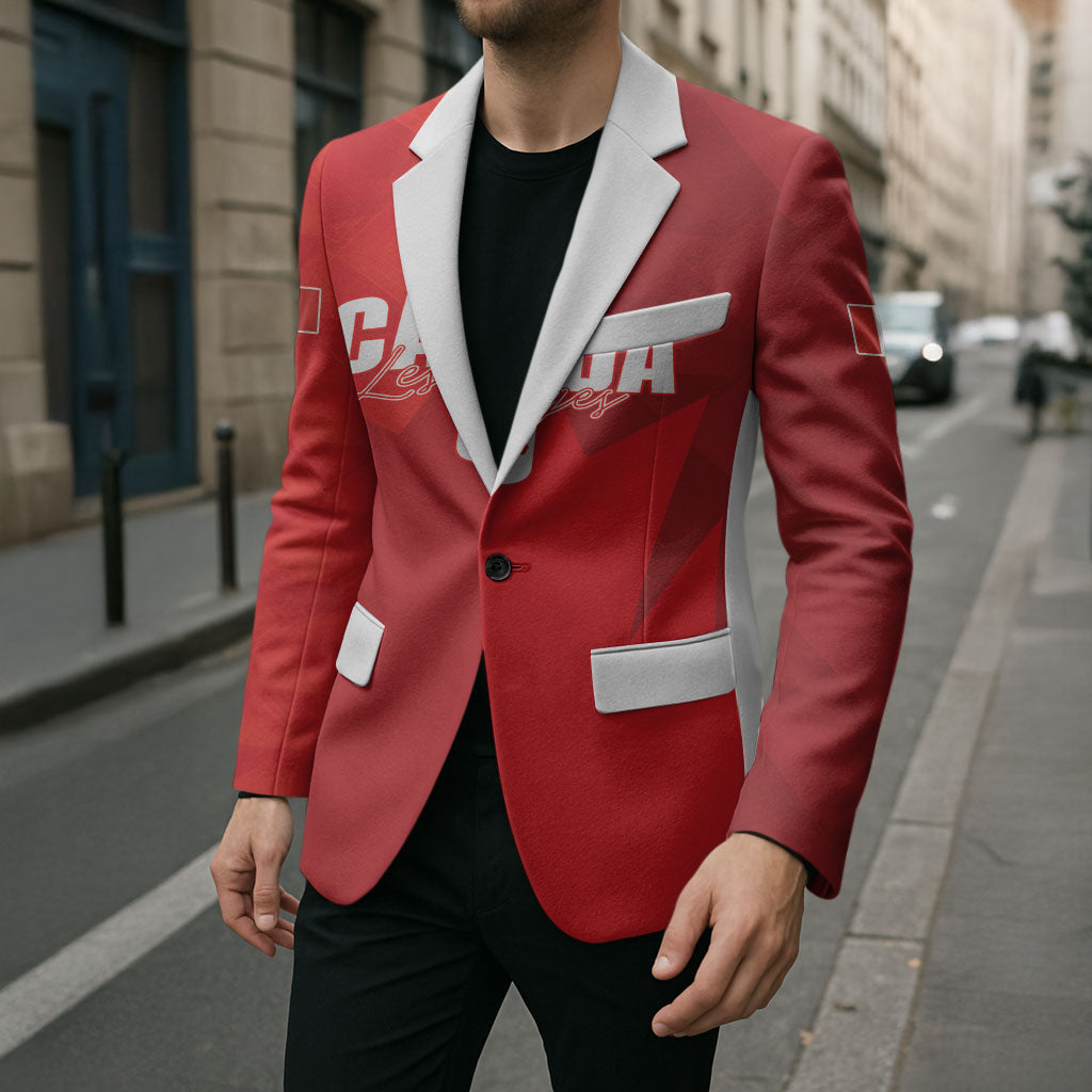 Custom Canada Football 2026 Blazer Les Rouges Making History