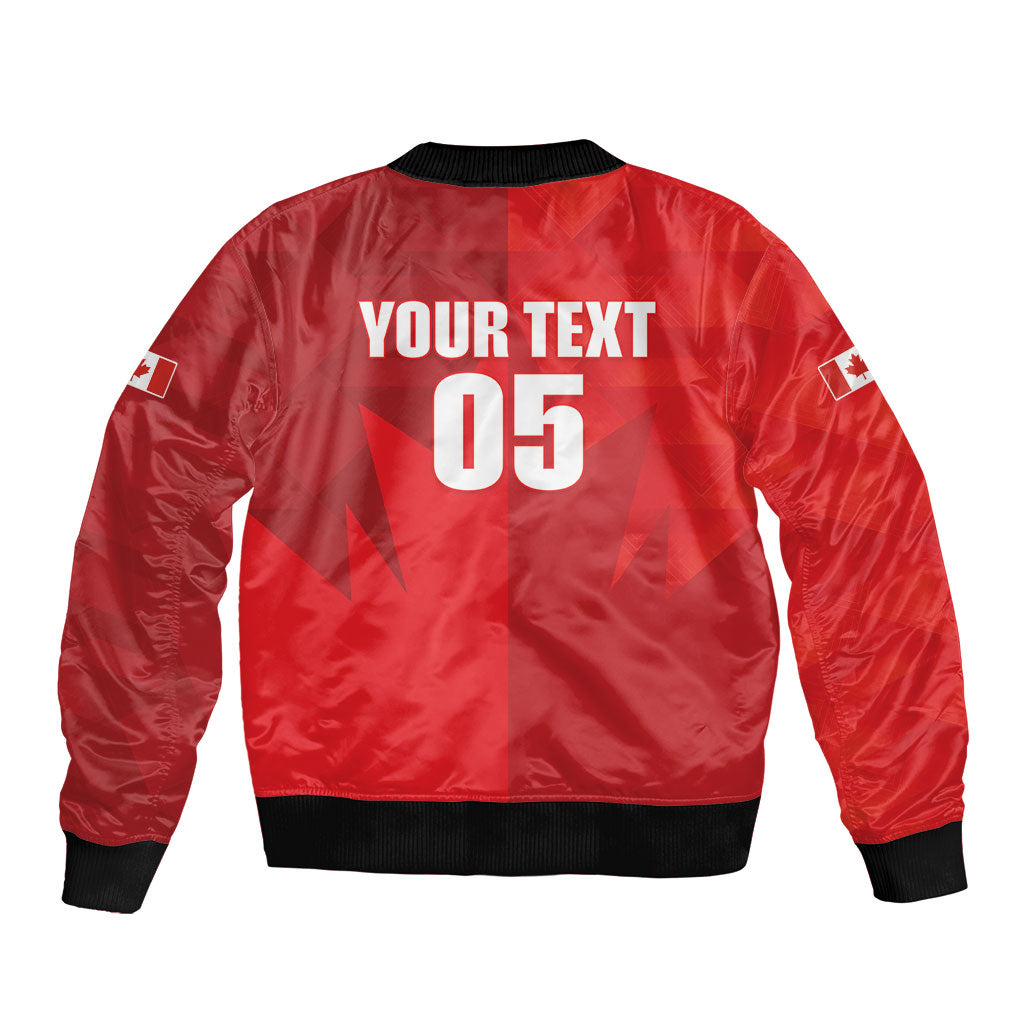 Custom Canada Football 2026 Bomber Jacket Les Rouges Making History