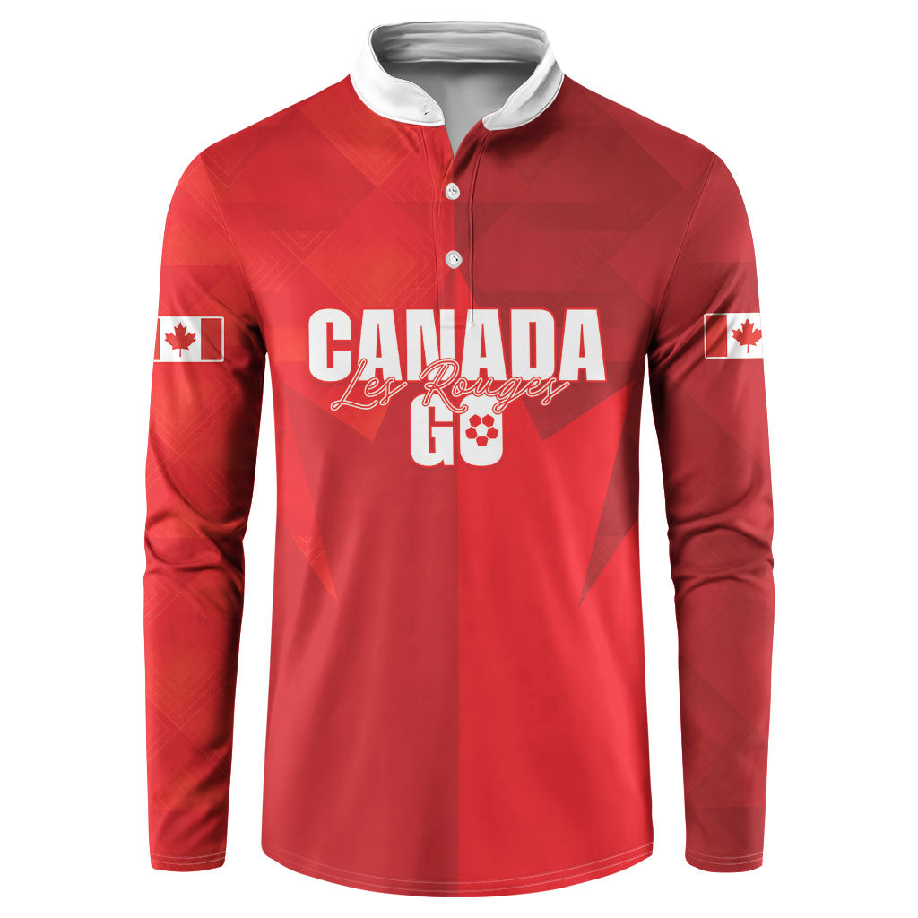 Custom Canada Football 2026 Button Sweatshirt Les Rouges Making History