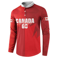 Custom Canada Football 2026 Button Sweatshirt Les Rouges Making History