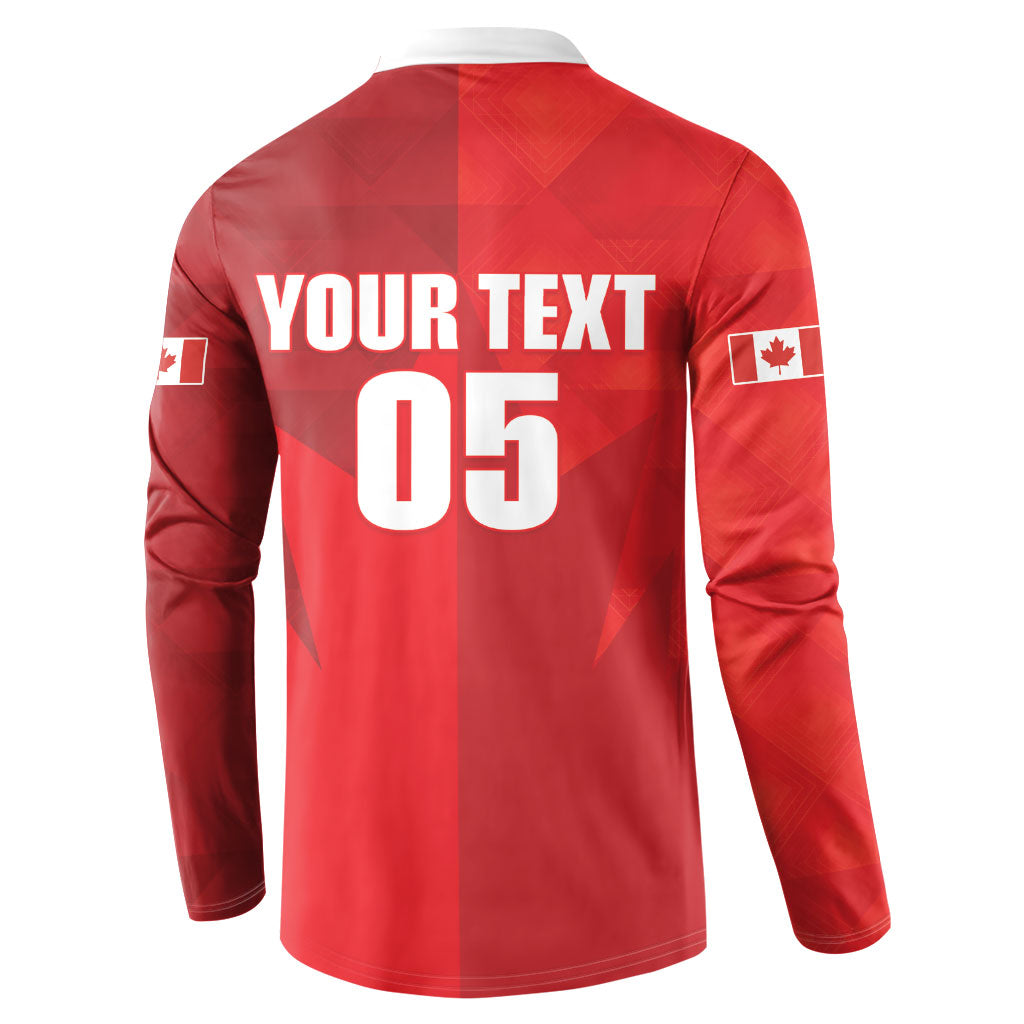 Custom Canada Football 2026 Button Sweatshirt Les Rouges Making History