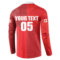 Custom Canada Football 2026 Button Sweatshirt Les Rouges Making History