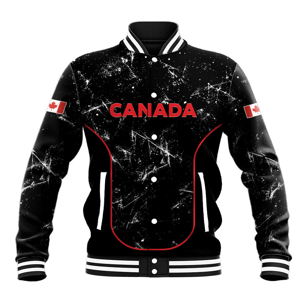 Custom Canada Football 2026 Baseball Jacket Go Les Rouges