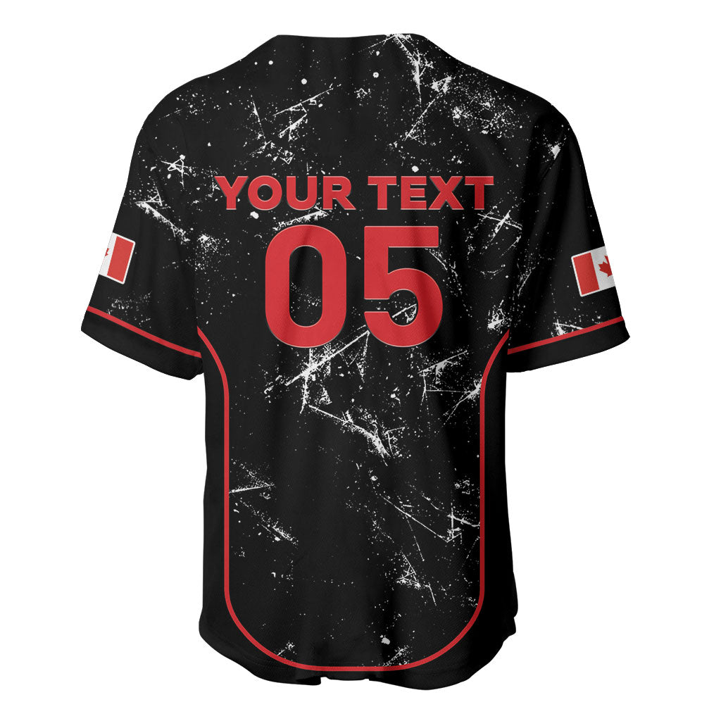 Custom Canada Football 2026 Baseball Jersey Go Les Rouges